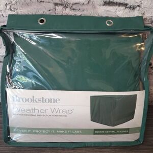 Brookstone Weather Wrap Weather-Resistant Square Central AC Cover 34" x 34"x 30"